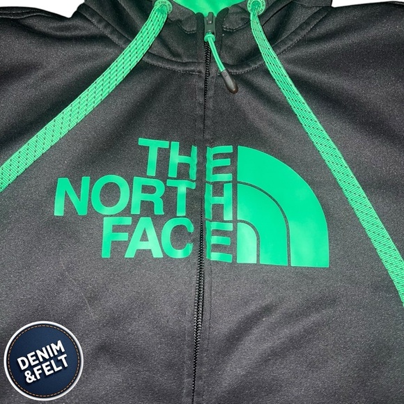 The North Face Unisex Full Zip Green/Black Hoodie | EUC!! 🖤💚 - Picture 2 of 8